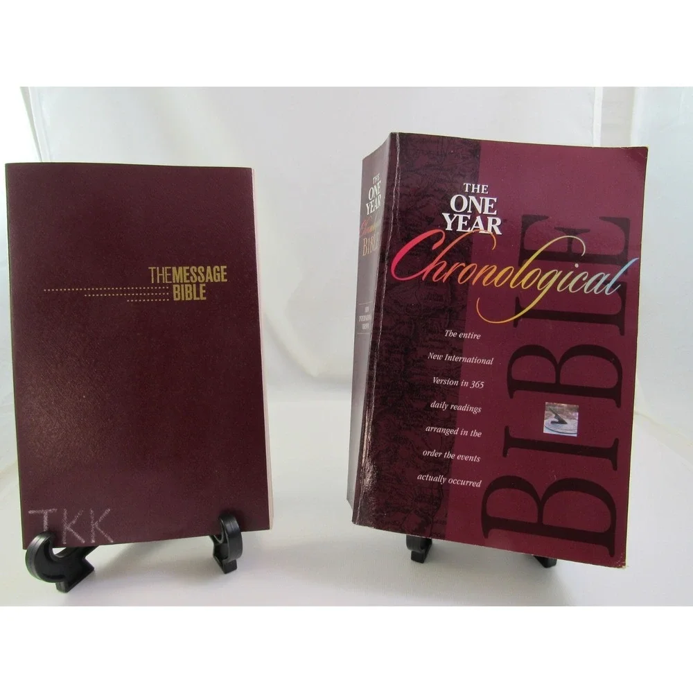 The Message Bible by Eugene H. Peterson & The One Year Chronological Bible NIV